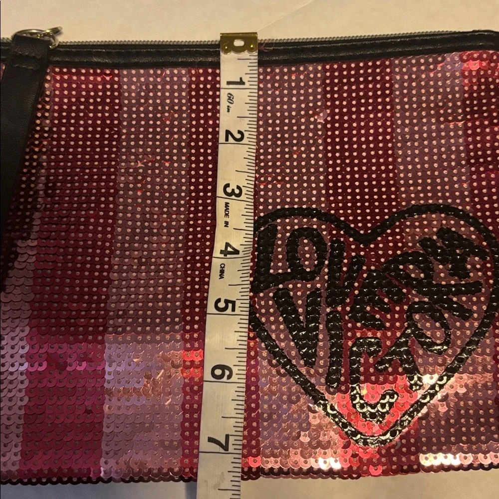 Victoria's Secret Pink Sequin Clutch Bag